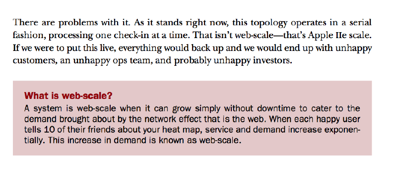 Definition of web-scale from Storm Applied